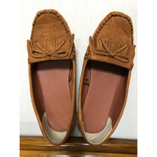 ジーユー(GU)の【美品】モカシン シューズ ブラウン(スリッポン/モカシン)