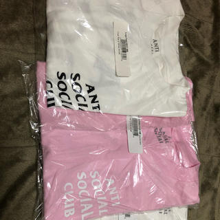 ステューシー(STUSSY)のTシャツ S anti social social club assc ピンク(Tシャツ/カットソー(半袖/袖なし))