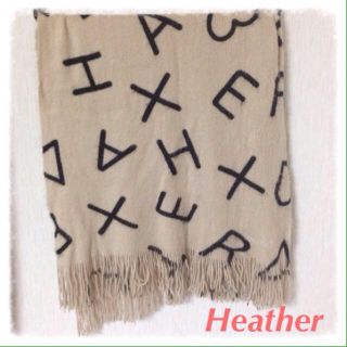 ヘザー(heather)の旭様専用！Heather＊ロゴストール(ストール/パシュミナ)