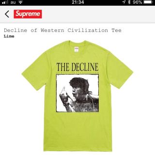 シュプリーム(Supreme)のDecline of western Civilization tee(その他)