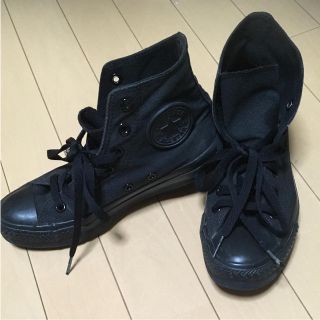 コンバース(CONVERSE)のコンバース ハイカット 黒 23.5(スニーカー)