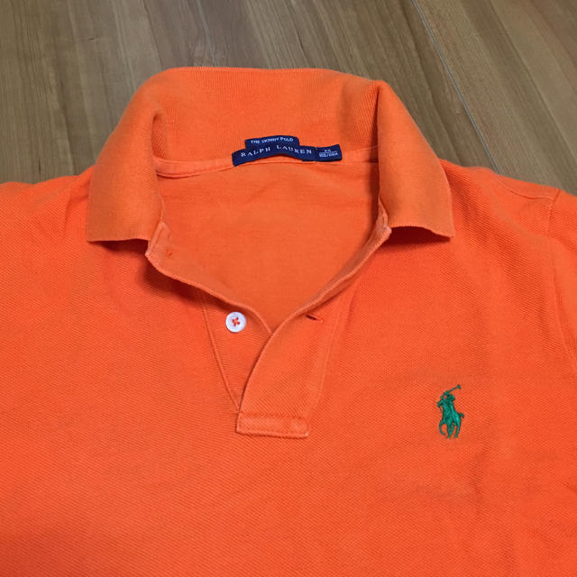 POLO RALPH LAUREN(ポロラルフローレン)のぷじょん様専用★ RALPHLAURENラルフローレン★ポロシャツ★オレンジ★S レディースのトップス(ポロシャツ)の商品写真