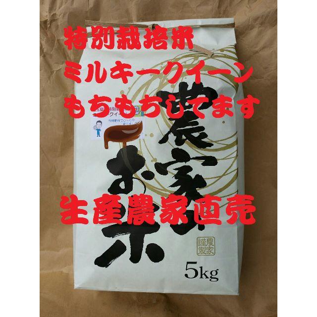 ★新米★[白米]特別栽培米ミルキークイーン５ｋｇ有機肥料減農薬栽培 食品/飲料/酒の食品(米/穀物)の商品写真