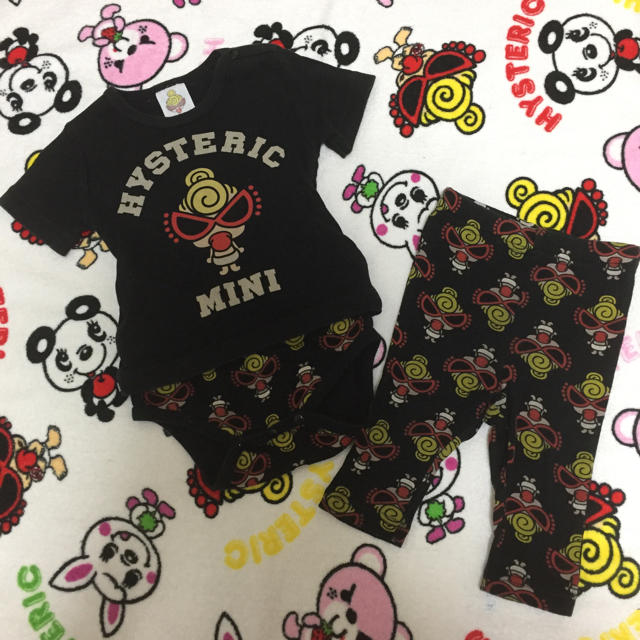 HYSTERIC MINI(ヒステリックミニ)のヒスミニ 2点セット キッズ/ベビー/マタニティのベビー服(~85cm)(ロンパース)の商品写真