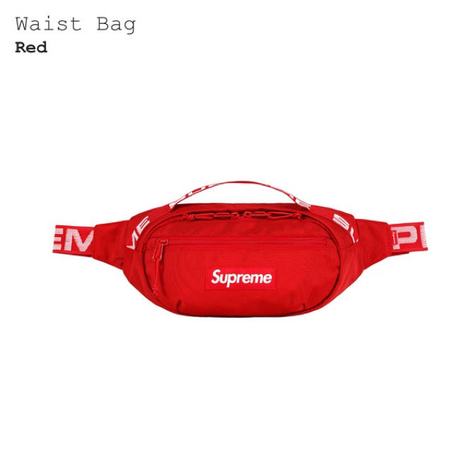 ウエストポーチSupreme 18ss Waist Bag Red