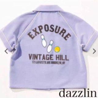 ダズリン(dazzlin)の新品 dazzlin シャツ ボーリング柄 ラベンダー ダズリン(シャツ/ブラウス(半袖/袖なし))