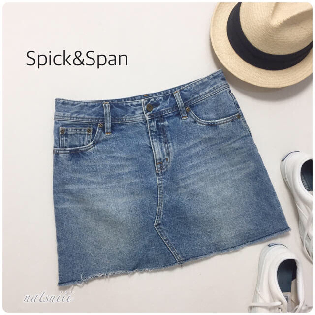 Spick & Span(スピックアンドスパン)のスピック&スパン . インディゴ デニム スカート レディースのスカート(ミニスカート)の商品写真