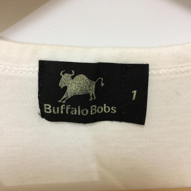 BUFFALO BOBS(バッファローボブス)のBUFFALO BOBS バッファローボブズ 白VネックTシャツ サイズ1 古着 メンズのトップス(Tシャツ/カットソー(半袖/袖なし))の商品写真