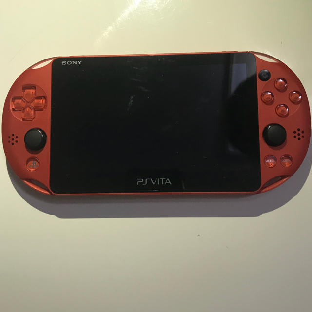 PSVITA メタリックレッド ケース付き