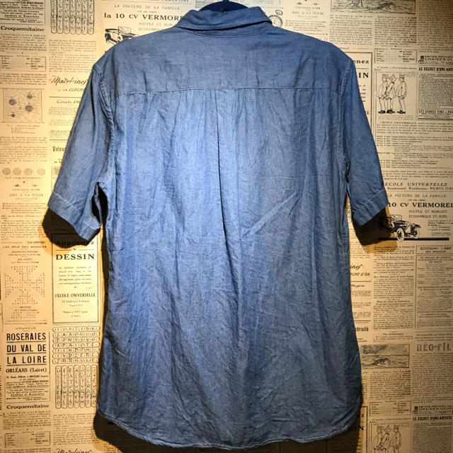 RAGEBLUE(レイジブルー)のRAGEBLUE レイジーブルー デニム半袖シャツ サイズM メンズのトップス(シャツ)の商品写真