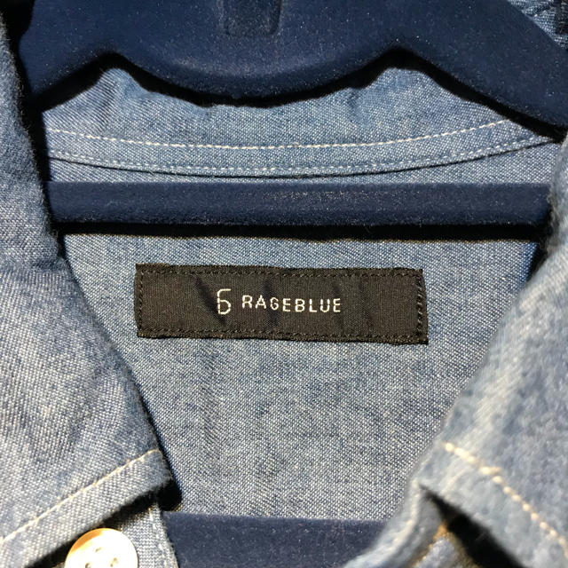 RAGEBLUE(レイジブルー)のRAGEBLUE レイジーブルー デニム半袖シャツ サイズM メンズのトップス(シャツ)の商品写真