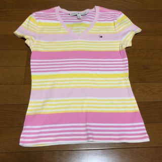 トミーヒルフィガー(TOMMY HILFIGER)のTOMMY HILFIGER トミーフィルガー  ボーダーTシャツ M(Tシャツ(半袖/袖なし))