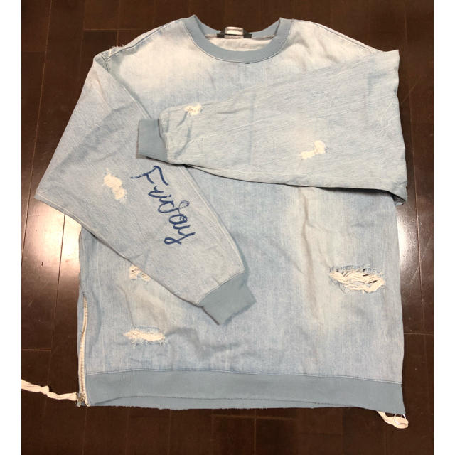 ZARA(ザラ)のくらりす様専用☆ 完売！ ZARA ザラ ダメージ デニム スウェット  ☆ メンズのトップス(スウェット)の商品写真