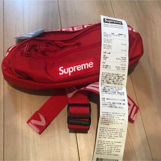 シュプリーム(Supreme)のシュプリーム  ウエストポーチ レッド(ウエストポーチ)