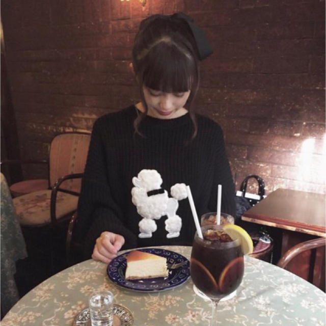 Swankiss(スワンキス)の【ks様専用】Swankiss poodle knit OP レディースのトップス(ニット/セーター)の商品写真