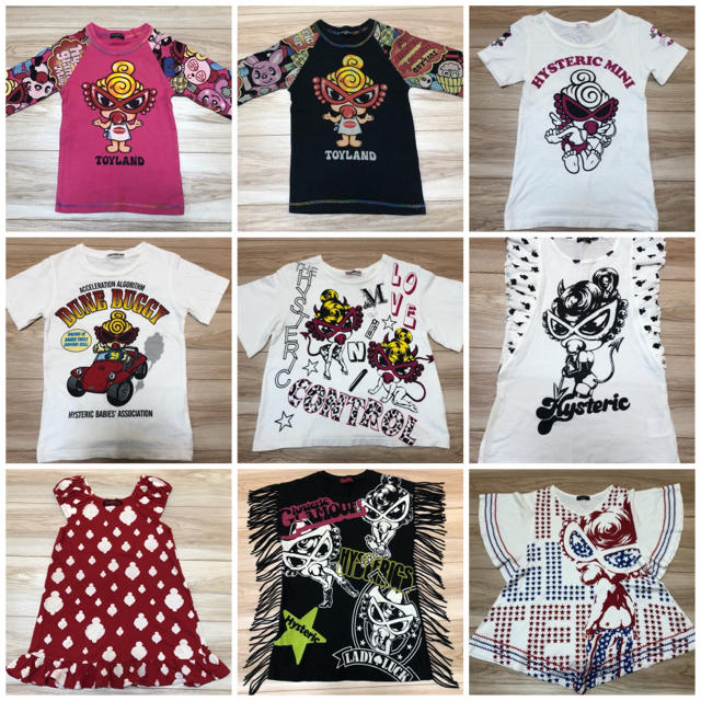 HYSTERIC MINI(ヒステリックミニ)のヒステリックミニ 110〜140 まとめ売り キッズ/ベビー/マタニティのキッズ服女の子用(90cm~)(Tシャツ/カットソー)の商品写真