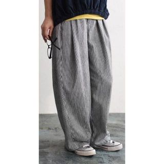 【人気 新品】D*g*y サーカスパンツ ヒッコリーストライプ L ワイドパンツ(バギーパンツ)