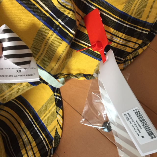 off-white スプレーチェックシャツ off-white スプレーチェックシャツ