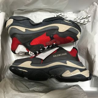 バレンシアガ(Balenciaga)の【確実正規】39 Balenciaga Triple S トリプルS レッド(スニーカー)