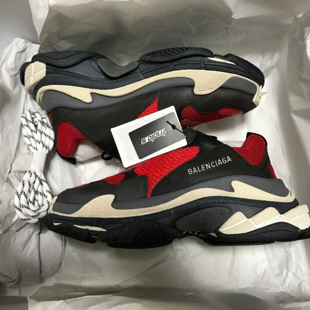 【確実正規】40 Balenciaga Triple S トリプルS レッド