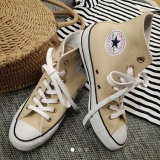 コンバース(CONVERSE)の気まぐれセール！新品♡コンバース チャックテイラー ベージュ ハイカット 23(スニーカー)