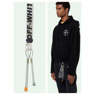 オフホワイト(OFF-WHITE)のOFF-WHITE 18ss インダストリアル キーリング ベルト 黒 新品 (キーホルダー)