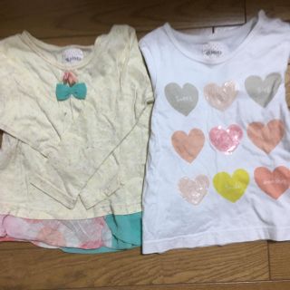 ブランシェス(Branshes)の2枚セット ロンT 女の子 95(Tシャツ/カットソー)