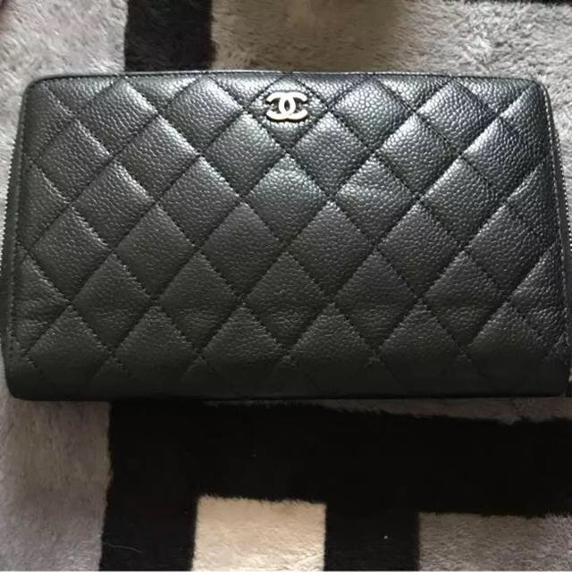 CHANEL キャビアスキン 財布 箱付き 【値下げ】