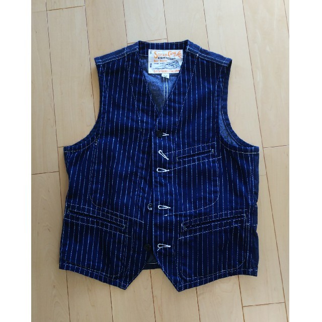 Sugar Cane(シュガーケーン)のSUGAR CANE WABASH STRIPE WORK VEST  メンズのトップス(ベスト)の商品写真