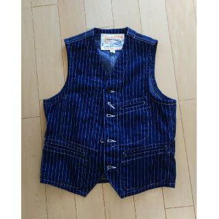 シュガーケーン(Sugar Cane)のSUGAR CANE WABASH STRIPE WORK VEST (ベスト)