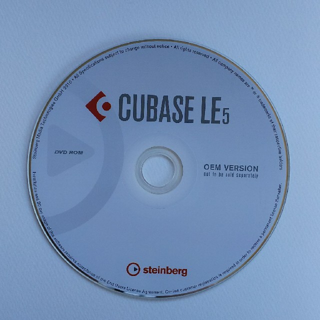 ［DTMソフト］CUBASE LE5 楽器のDTM/DAW(DAWソフトウェア)の商品写真