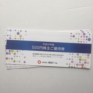 ヨミウリジャイアンツ(読売ジャイアンツ)の東京ドーム 株主優待券9000円分(遊園地/テーマパーク)