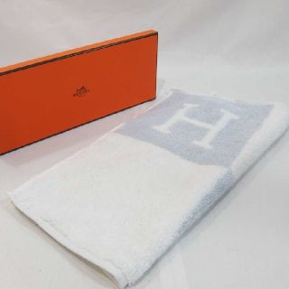 エルメス(Hermes)の新品★エルメス ハンドタオル アヴァロン ブルー(タオル/バス用品)