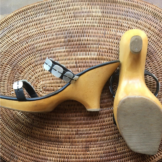ウッドソールサンダル レディースの靴/シューズ(サンダル)の商品写真