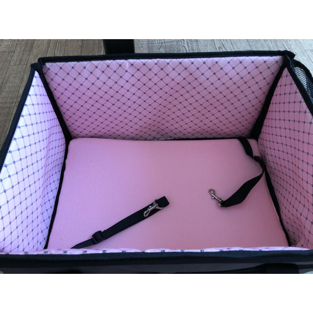 アイリスオーヤマ(アイリスオーヤマ)のペット ドライブ ボックス Mサイズ ピンク その他のペット用品(かご/ケージ)の商品写真