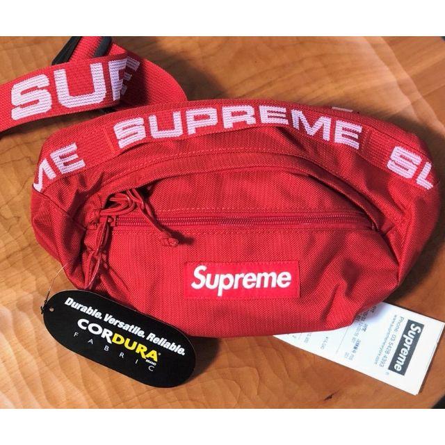 国内正規　Supreme Waist Bag 18ss　Red　ウエスト バッグ