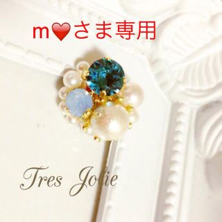 m❤︎専用ページ スワロビジューピアス(イヤリング)