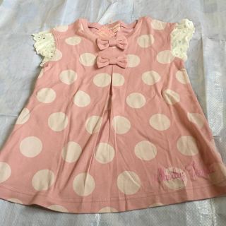 シャーリーテンプル(Shirley Temple)のタグ付き新品 シャーリーテンプル 130センチ ドット🎀(Tシャツ/カットソー)