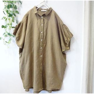 ネストローブ(nest Robe)の風太様専用 リネンゆるシャツチュニック昨季nest robe取扱　coenシャツ(シャツ/ブラウス(半袖/袖なし))