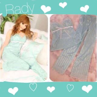 レディー(Rady)の💗未使用💗可愛い✨rady♡サテンストライプ💗キャミロング💗(ルームウェア)