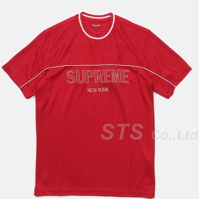 送料込み 国内 S Supreme Dazzle Warm Up Top RED