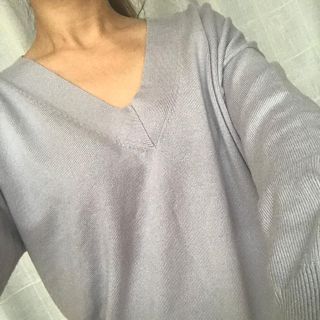 プロポーションボディドレッシング(PROPORTION BODY DRESSING)のブランシック 春物ニット vネック (ニット/セーター)