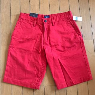 ギャップ(GAP)の新品☆GAP ハーフパンツ 赤 31(ショートパンツ)