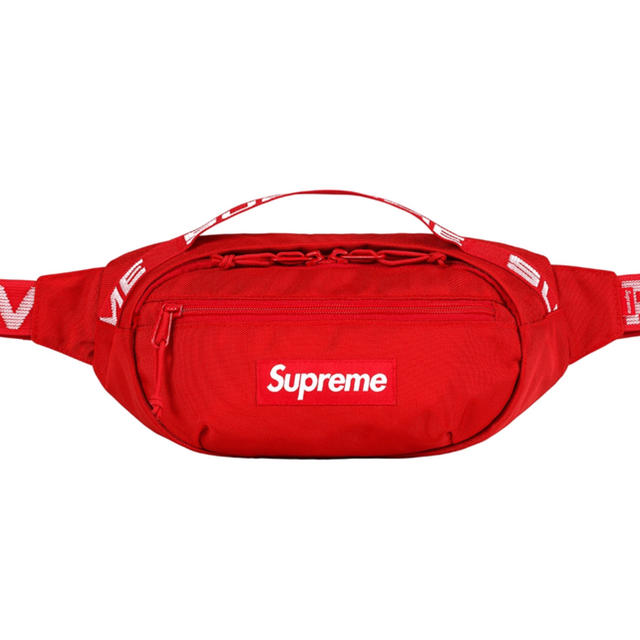 supreme 2018ss   waist bag  redウエストポーチ