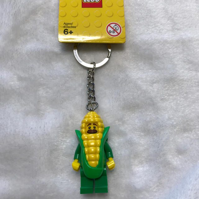 Lego(レゴ)のLEGO レゴ とうもろこし おじさん 着ぐるみ キーホルダー キーリング エンタメ/ホビーのアニメグッズ(キーホルダー)の商品写真