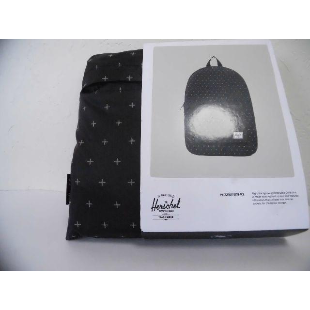 HERSCHEL(ハーシェル)のハーシェルサプライ Black Gridlock 折りたたみリュック レディースのバッグ(リュック/バックパック)の商品写真