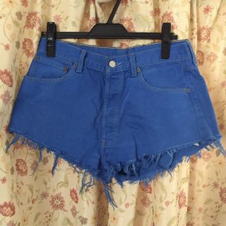 リーバイス(Levi's)の古着☆Levi's ブルーショートパンツ(ショートパンツ)