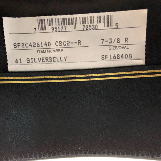 テンガロンハット STETSON 61 Silver belly メンズの帽子(ハット)の商品写真