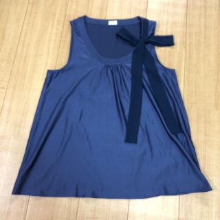 プラステ(PLST)の【生はむ様専用】PLST   ネイビー タンクブラウス(シャツ/ブラウス(半袖/袖なし))