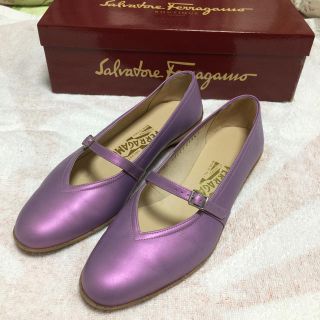 サルヴァトーレフェラガモ(Salvatore Ferragamo)のnomore様専用 フェラガモ ピンクパープル色 パンプス サイズ 6 美品(ハイヒール/パンプス)